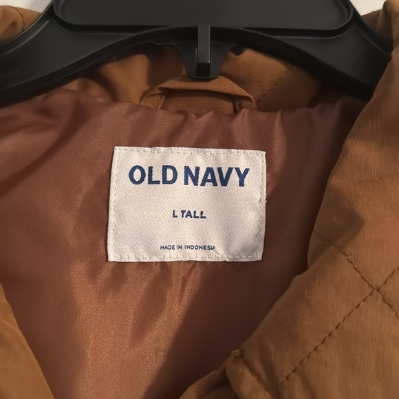 Old Navy Quilted Shacket - Chestnut Brown Size Large Tall - Picture 3 of 4